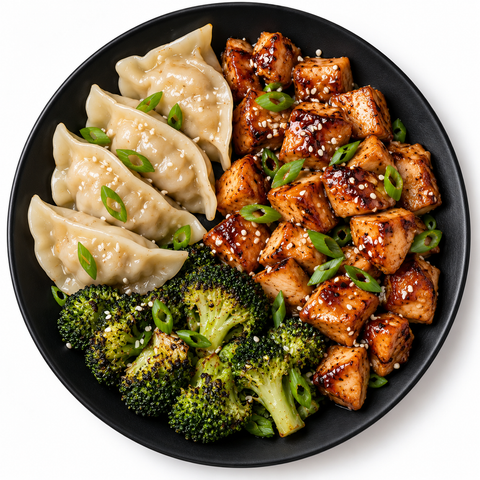 Teriyaki Chicken & Potstickers