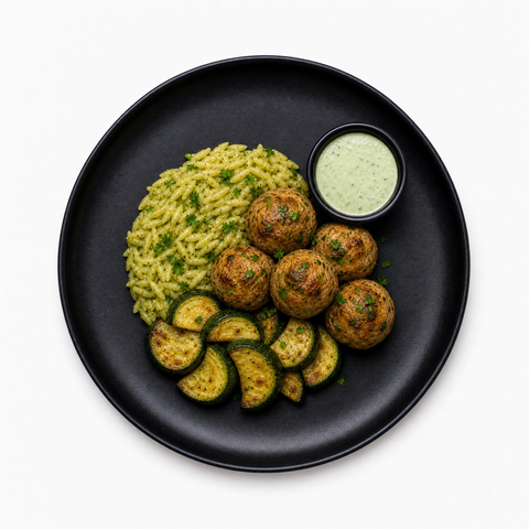 Basil Pesto Turkey Meatballs